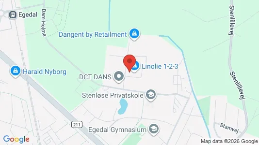 Industrial properties for rent i Stenløse - kort over placeringen