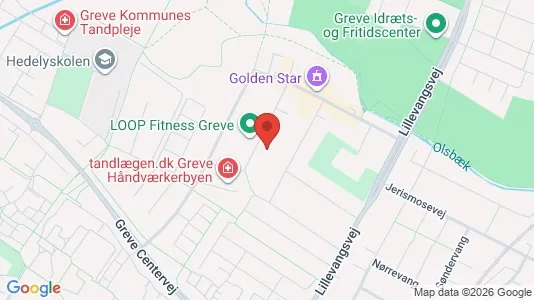Industrial properties for rent i Greve - kort over placeringen