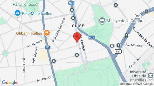 Büros zur Miete i Stad Brussel – Foto von Google Street View