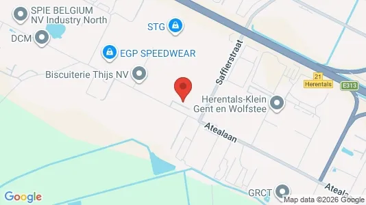 Nieruchomości przemysłowe Do wynajęcia i Herentals - kort over placeringen
