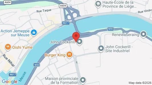 Industrilokaler för uthyrning i Seraing – Foto från Google Street View