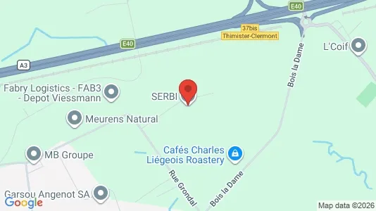 Industrial properties for rent i Thimister-Clermont - kort over placeringen
