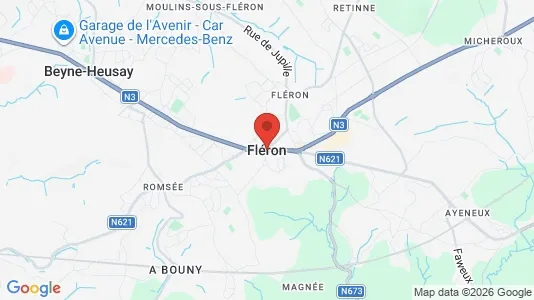 Winkels te huur i Fléron - Foto uit Google Street View