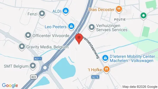 Industrial properties for rent i Vilvoorde - kort over placeringen