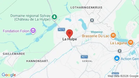Ladenlokale zur Miete i Terhulpen – Foto von Google Street View