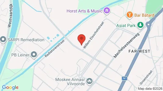 Industrial properties for rent i Vilvoorde - kort over placeringen