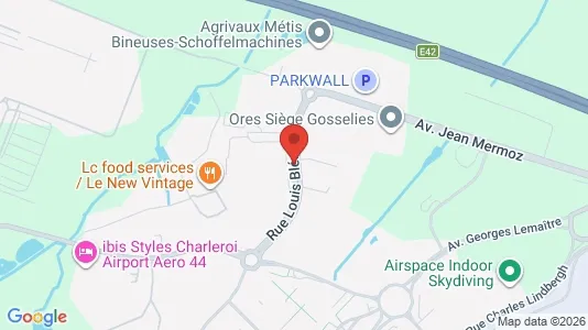 Industrial properties for rent i Charleroi - kort over placeringen
