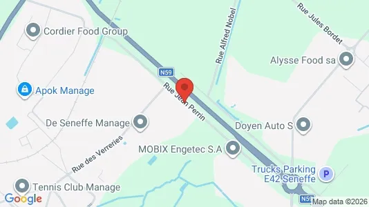 Industrial properties for rent i Manage - kort over placeringen