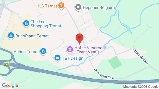 Industrial properties for rent i Ternat - kort over placeringen