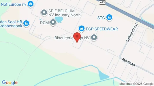Industrial properties for rent i Herentals - kort over placeringen