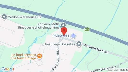 Industrial properties for rent i Charleroi - kort over placeringen