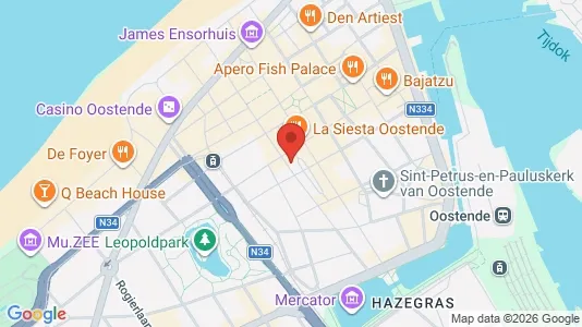 Commercial properties for sale i Oostende - kort over placeringen