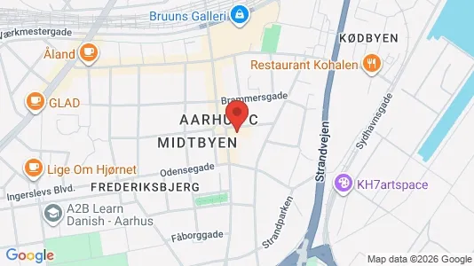 Warehouses for rent i Aarhus C - kort over placeringen
