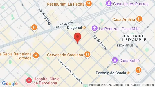 Kontorlokaler til leje i Barcelona Eixample - Foto fra Google Street View