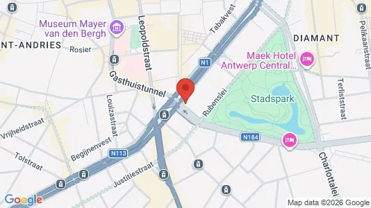 Büros zur Miete i Stad Antwerp - kort over placeringen