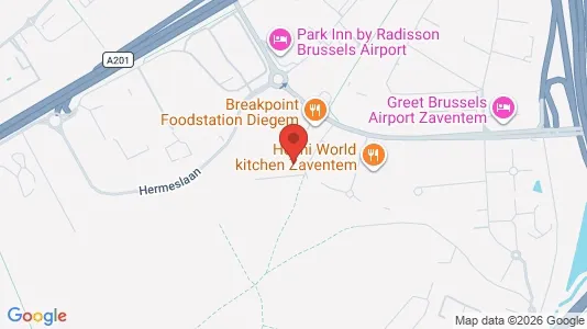Office spaces for rent i Machelen - kort over placeringen