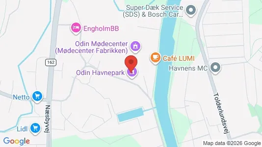 Magazyny Do wynajęcia i Odense C - kort over placeringen