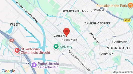 Shops for rent i Utrecht Noord-West - kort over placeringen