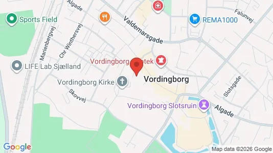 Office spaces for rent i Vordingborg - kort over placeringen