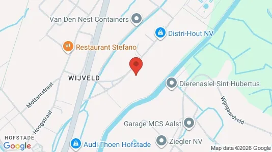 Commercial properties for rent i Aalst - kort over placeringen