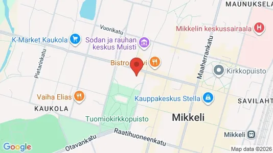 Lokale biurowe Do wynajęcia i Mikkeli - kort over placeringen