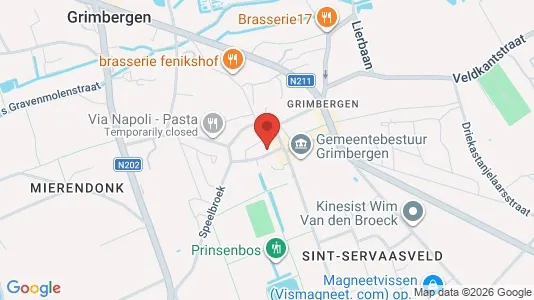 Commercial properties for rent i Grimbergen - kort over placeringen