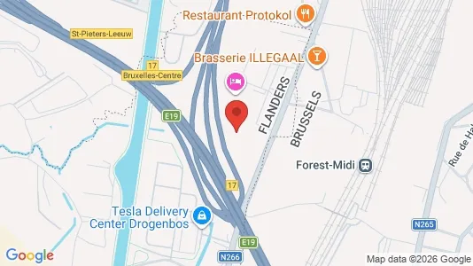 Commercial properties for rent i Drogenbos - kort over placeringen
