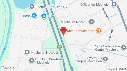 Commercial properties for rent i Mechelen - kort over placeringen