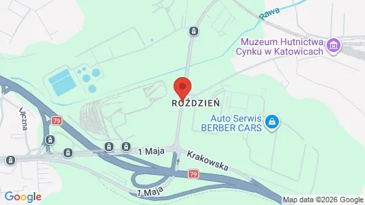 Office spaces for rent i Katowice - kort over placeringen