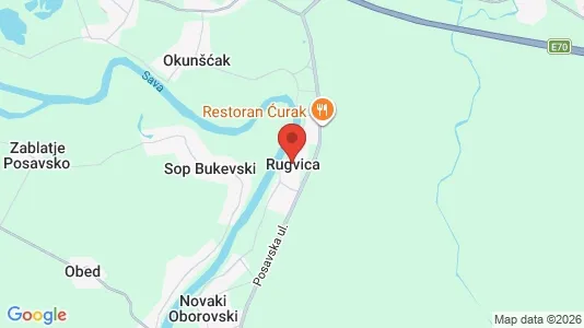 Commercial properties for sale i Rugvica - kort over placeringen