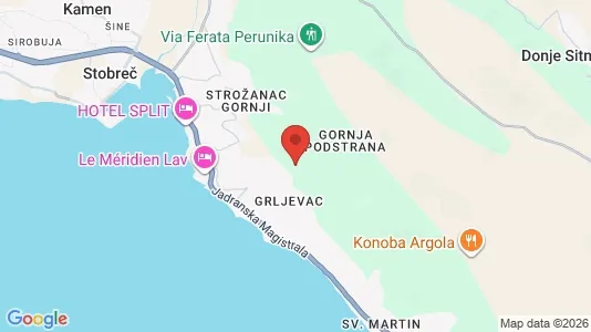 Büros zur Miete i Podstrana – Foto von Google Street View