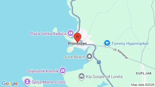 Kontorlokaler til leje i Primošten - Foto fra Google Street View