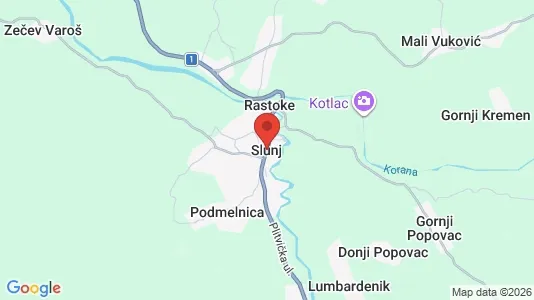 Kantorruimte te huur i Slunj - Foto uit Google Street View