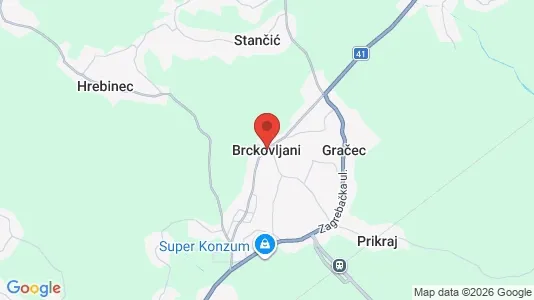 Office spaces for rent i Brckovljani - kort over placeringen