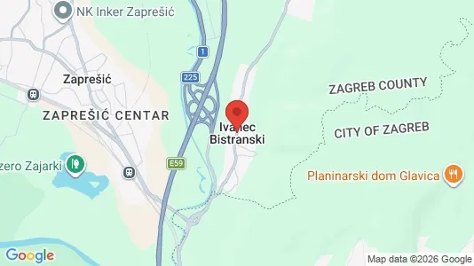 Kontorlokaler til leje i Ivanec Bistranski - kort over placeringen