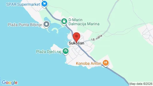 Büros zur Miete i Sukošan – Foto von Google Street View