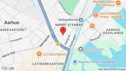 Espacios de oficina En alquiler i Aarhus C - Foto de Google Street View