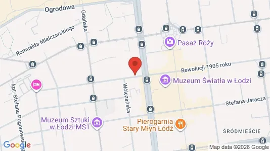 Büros zur Miete i Łódź - kort over placeringen