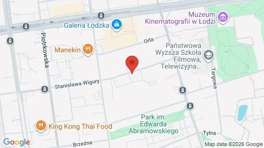 Toimistotilat Vuokrattavana i Łódź - kort over placeringen