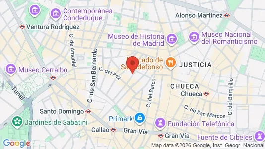 Toimistotilat Vuokrattavana i Madrid Centro - Kuva Google Street Viewstä
