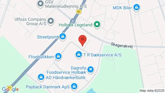 Warehouses for sale i Holbæk - kort over placeringen