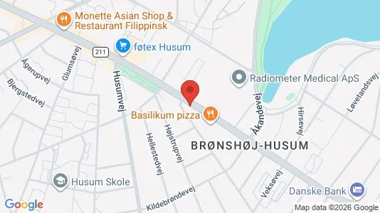 Commercial properties for rent i Brønshøj - kort over placeringen
