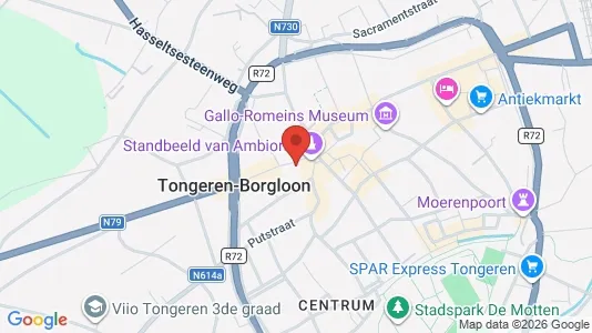 Commercial properties for sale i Tongeren - kort over placeringen