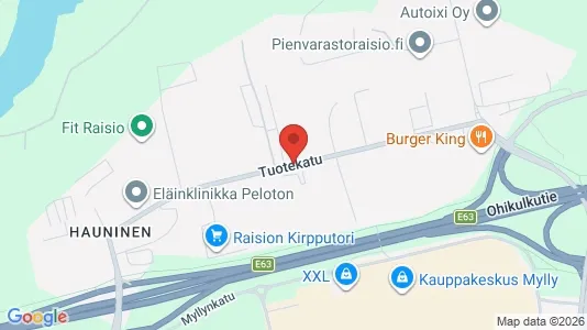 Magazijnen te huur i Raisio - Foto uit Google Street View