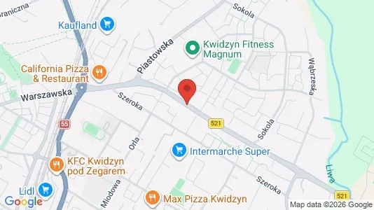 Lokale biurowe Do wynajęcia i Kwidzyński - kort over placeringen