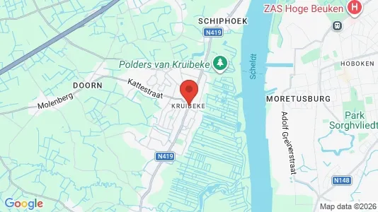 Office spaces for rent i Kruibeke - kort over placeringen