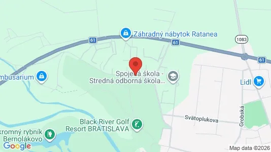 Gewerbeflächen zur Miete i Senec – Foto von Google Street View