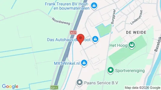 Commercial properties for rent i Zederik - kort over placeringen