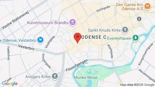 Kontorlokaler til leje i Odense C - Foto fra Google Street View