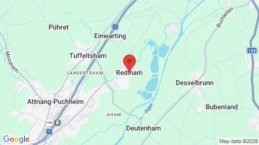 Værkstedslokaler til leje i Redlham - kort over placeringen